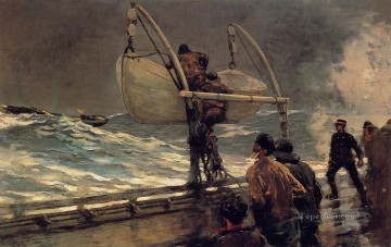 La señal de angustia Realismo pintor marino Winslow Homer Pinturas al óleo
